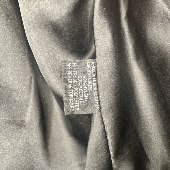 Mustang Women’s Black Leather Biker Jacket Size Med - Picture 4 of 10